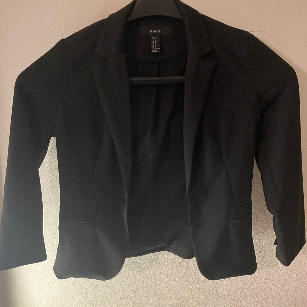Casual fit Black Blazer